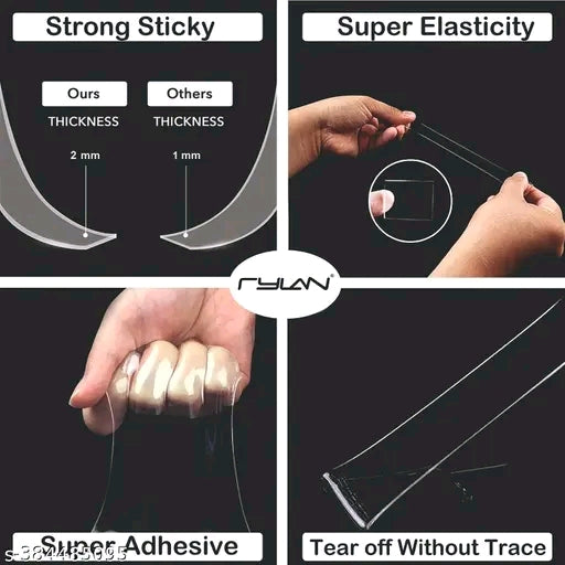 Havish Creation Multi Purpurse Double Sided Tape.Adhesive Silicone Tape,Heavy Duty,Heat Resistant Tape