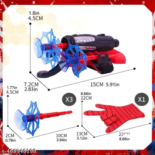 Spider Web Shooters Toy Hero Launcher Wrist Toy Set Spider Man Web Shooters With Gadget Birthday Gift for Kids