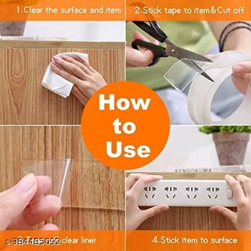 Havish Creation Multi Purpurse Double Sided Tape.Adhesive Silicone Tape,Heavy Duty,Heat Resistant Tape