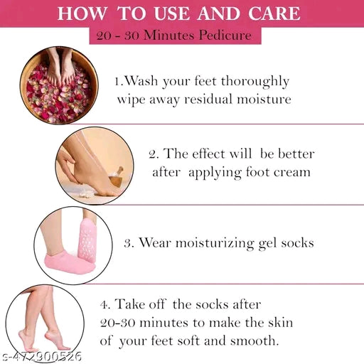 Crack Heal Repair Socks for Women and Mens Silicon Gel Socks Natural